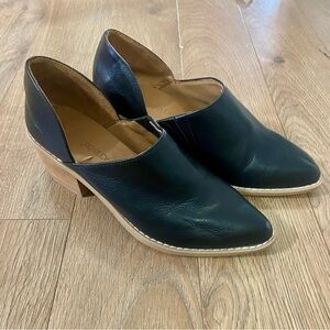 Cynthia Rowley Black Leather Mules